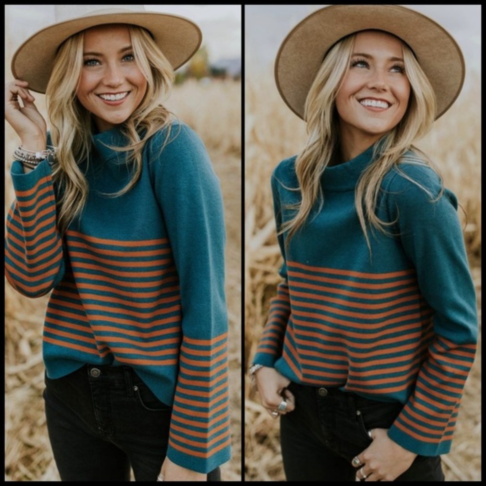 Roolee Denton Stripe Sweater